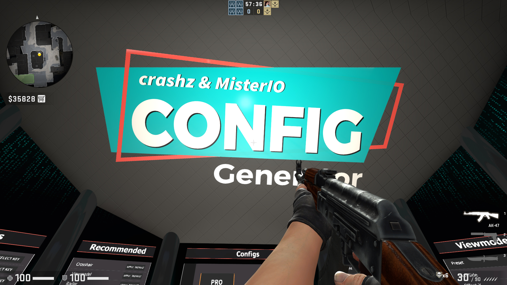 Карта для настройки CS:GO | Config Generator
