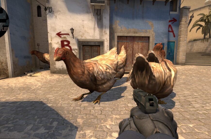 Как заспавнить курицу в CS:GO и увеличить ее