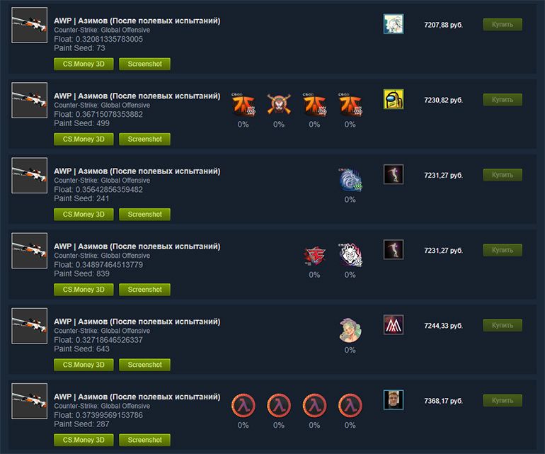 CSGOFloat Market Checker