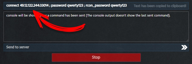 Подключение freegamehosting