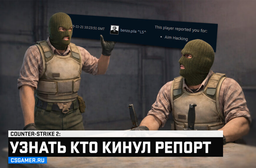 Кто кинул мне репорт CS2 через Steam