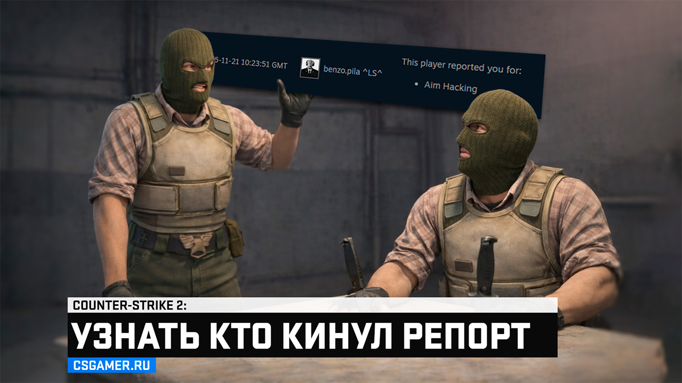 Кто кинул мне репорт CS2 через Steam