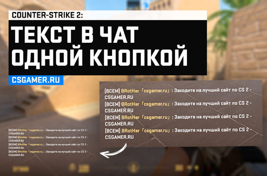 Текст в чат одной кнопкой CS2